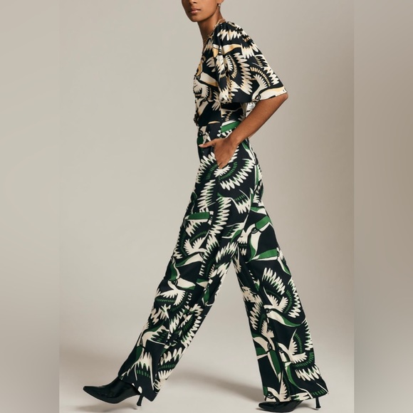 Anthropologie x Farm Rio Toucan Cutout Jumpsuit, Size S - Picture 2 of 14